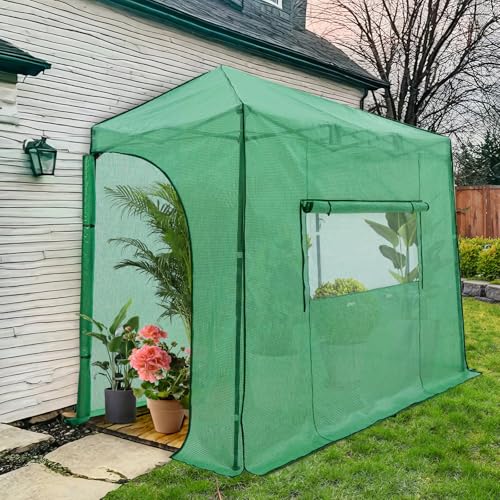 EAGLE PEAK 10x5 Portable Walk in Greenhouse, Pop Up...