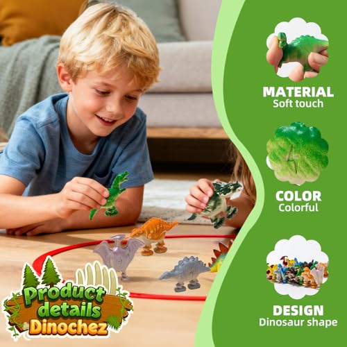 Juego de Ajedrez Magnético con Dinosaurios y Piedras miniatura 3