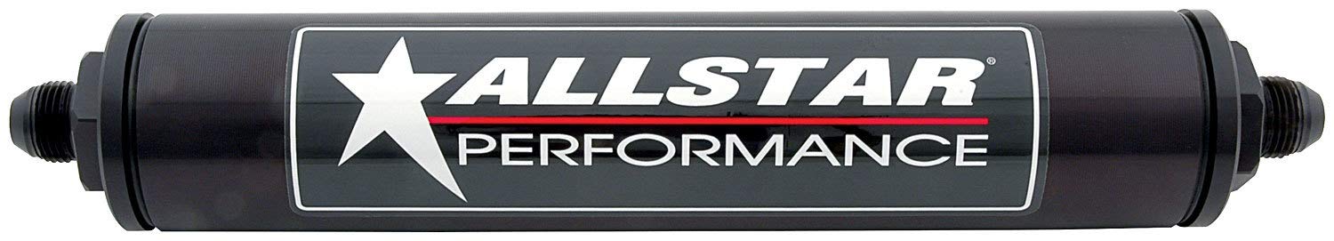 Allstar Performance ALL40217 Black 10 Micron 10 AN In-Line Fuel Filter