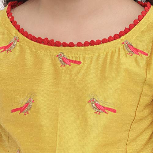 Image of Bitiya By Bhama Girl's Cotton a line Salwar Suit