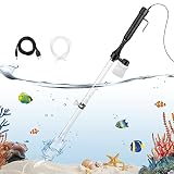 IREENUO Mulmsauger Aquarium, Elektrisch Aquarium Zubehoer Aquarium Sauger Kies Reiniger Siphon Staubsauger Kiesreiniger Bodenreiniger für Aquarium Wasserwechsel