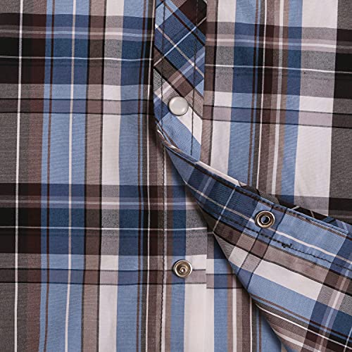 COEVALS CLUB Mens Short Sleeve Pearl Snap Western Cowboy Shirt Button Up Casual Work Dress Shirts4