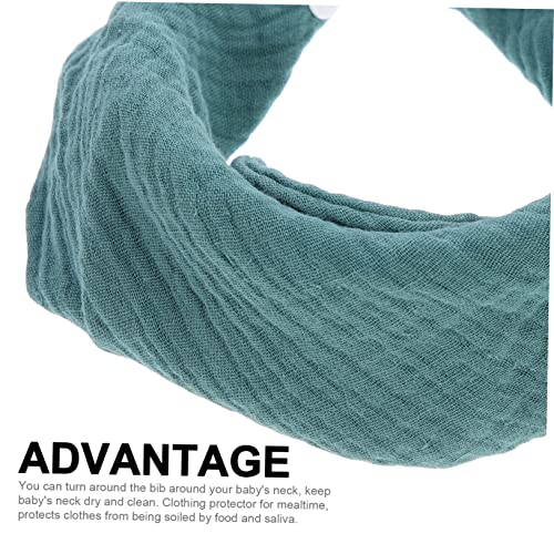 Vaguelly 3pcs Bandana Bibs Newborn Saliva Wipes Cotton Yarn Bibs Easy Fastener for Boys Girls Mealtime2
