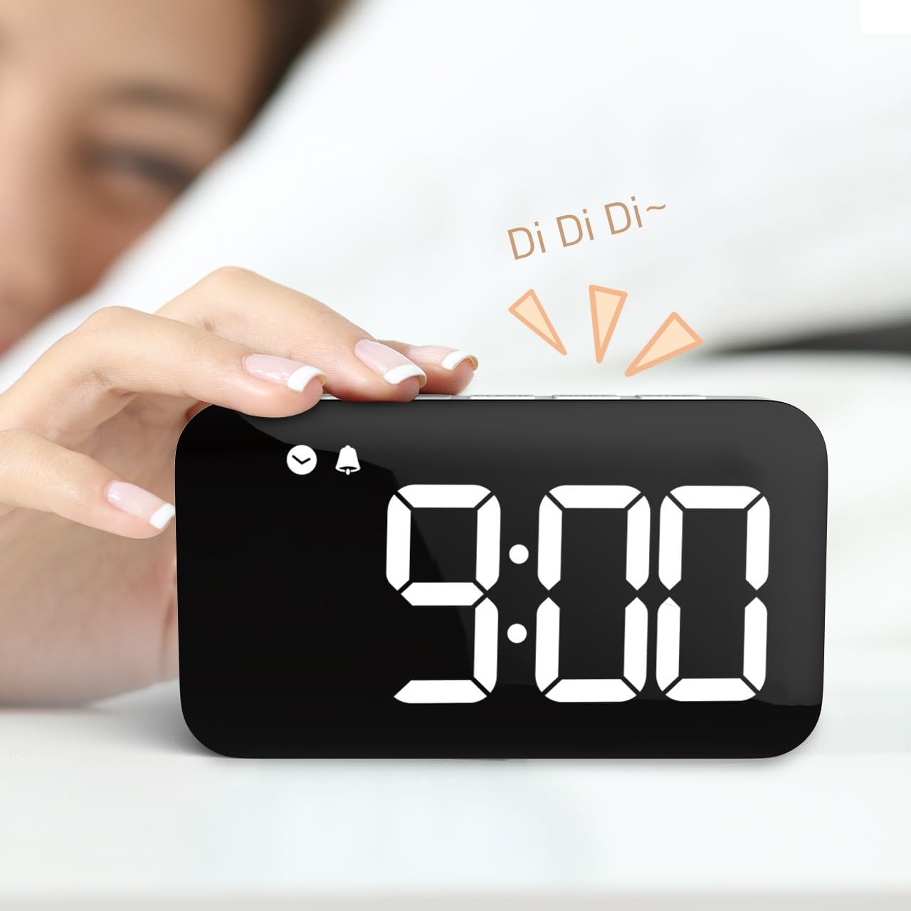 Rechargeable Countdown Timer Voice Controlled LED Large Screen Timer Clock Alarm Clock Time Learning Manager
