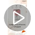 Image of Cello Reva Multi Functional Electric Chopper | Stainless Steel Blades & Unbreakable Bowl | One Touch Operation | Rechargeable and Portable | Perfect For Quick Chopping, Mincing & Processing | Pink