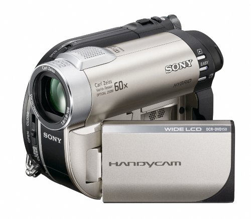 Sony DVD150 - Videocámara (CCD, 0.8 MP, 1/0.315 mm (1/8 '), 60 x, 2000 x, 1/3-1/3500...