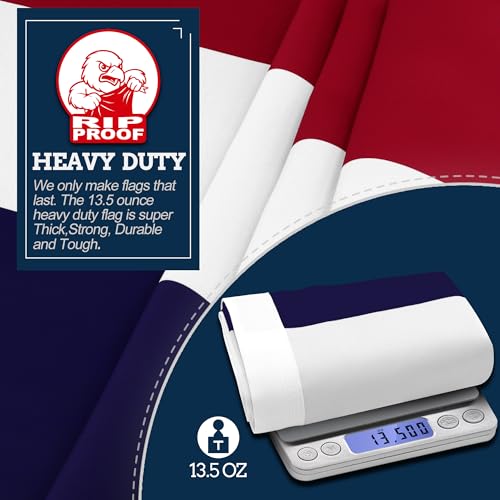 Drapeau Thaïlande double face résistant Anley grand format 90x150cm imperméable - 4