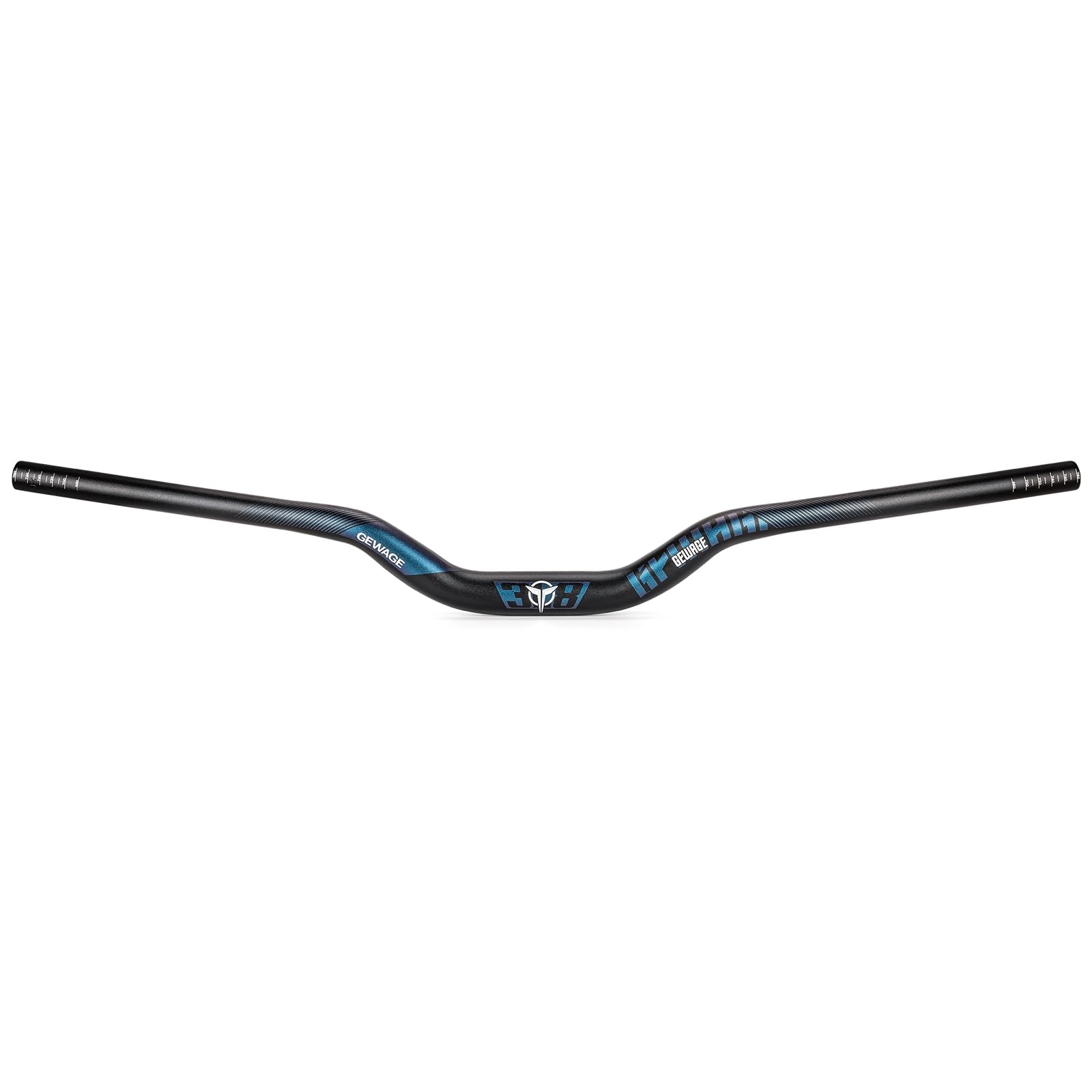 GEWAGE 780 mm Riser-Lenker — 6061 Aluminium, 31,8 mm Klemmung, 12° Backsweep, 5 Höhen (25/55/70/90/120 mm) — Breiter, leichter MTB/Road/Hybrid-Lenker