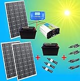 260 watt solaranlage photovoltaikanlage plug & play komplett set 3x 100W Hochleistungs- Qualitäts- Solarmodul mit IEC/CE und monokristallinen Zellen! Dadurch noch höherer Wirkungsgrad!