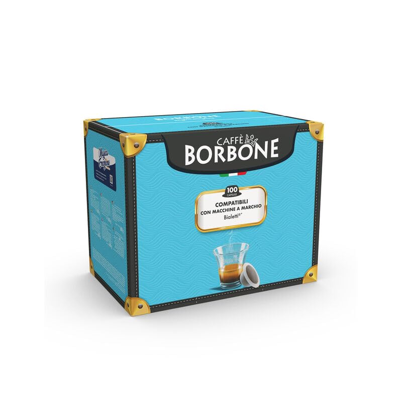 200 Capsule Compatibili con Bialetti Mokespresso Caffè Borbone Miscela ROSSA per Macchine a marchio Bialetti* °