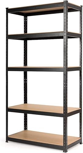 Giantex Estantería de almacenamiento, estante utilitario de 5 niveles, resistente, 2750 libras, estantes de garaje, unidad de estantería, montaje