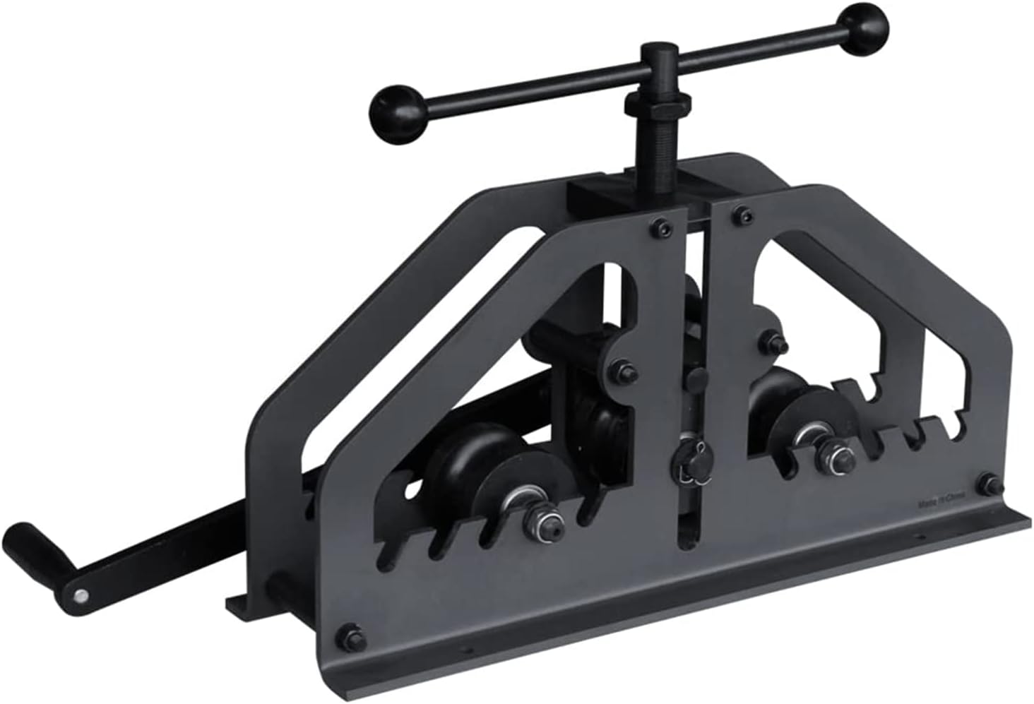 KAKA INDUSTRIAL Tube Roller Bender,3-Roll Bender for 1.5" Pipe (20" Min Radius) 2" Tube (60" Min Radius), Compatible with Optional Dies (Dies Sold Separately) for Exhaust, Furniture, HVAC TR-60L