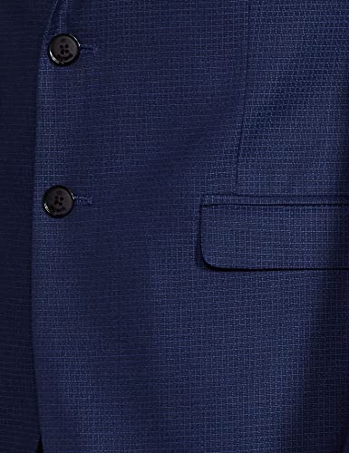 Image of Raymond Rayon Blend Men's Full Sleeve Contemporary FIT Dark Blue Formal Suit
