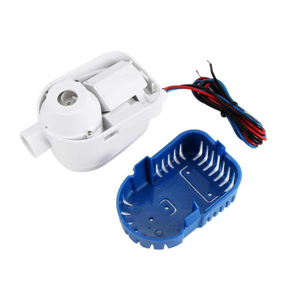 VOANZOPompa di sentina 12 V automatica con interruttore a galleggiante -1100 GPH/70 LPM per barche, stagni, piscine
