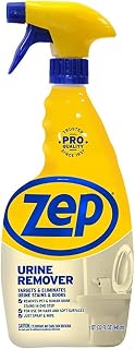 Zep Urine Remover 32 oz Spray - Professional Oxy Stain & Odor Eliminator for Pet Accidents on Carpets, Upholstery & Hard Surfaces