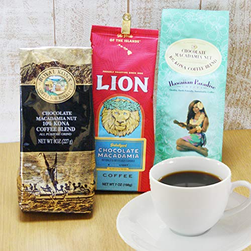 Amazon | ハワイ コナコーヒー チョコレート マカダミアナッツ 飲み
