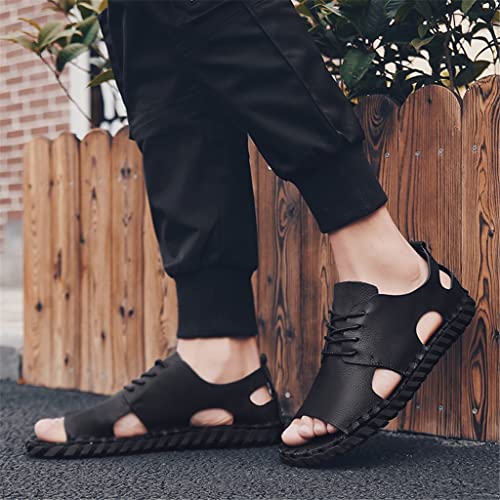 Sandals Men's Non-Slip Shoes Men's Comfortable Sandals Beach Non-Slip Soft Men's Shoes(OneColor,41 Code)2