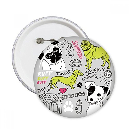 Cadeau texte toy badge chien cartoon DIYthinker une idée originale de bouton déco pour vos proches
