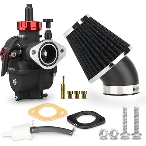 NIBBI PE22 Carburetor Kit, 22mm Carburetor with Carb Jets - Fit for 110cc 125cc 130cc Dirt Bike Pit Bike Apollo TaoTao Lifan Kayo SSR Cover