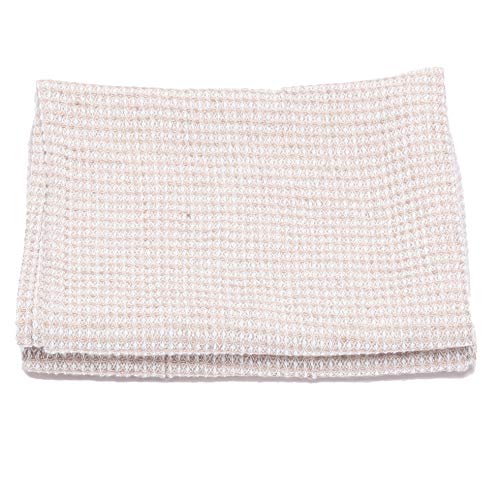 LinenMe - Set mit 2 Gästehandtücher 33x50 cm, Kleine Handtücher, Leinen Baumwolle Waffelpique Handtuch, 53% Leinen + 47% Baumwolle, Geschirrtücher Halbleinen, Hergestellt in Litauen