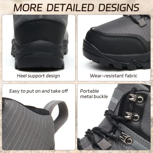 Image of Waterproof Hiking Boots for Men Non-Slip Lightweight