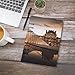 VstaDank Louvre Museum in Paris Notebooks Hardcover Spiral Notebook Removable A5 College Ruled Paper Leather Journal Notebooks Cover Loose Leaf Notebook for Work Writing 90 Sheets