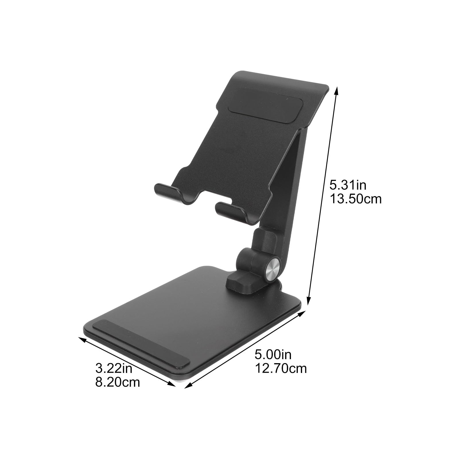 Soporte Portátil Ajustable para Teléfonos Móviles y Tabletas de Aleación de Aluminio, Diseño Plegable, Estable y Resistente para Oficina y Viaje