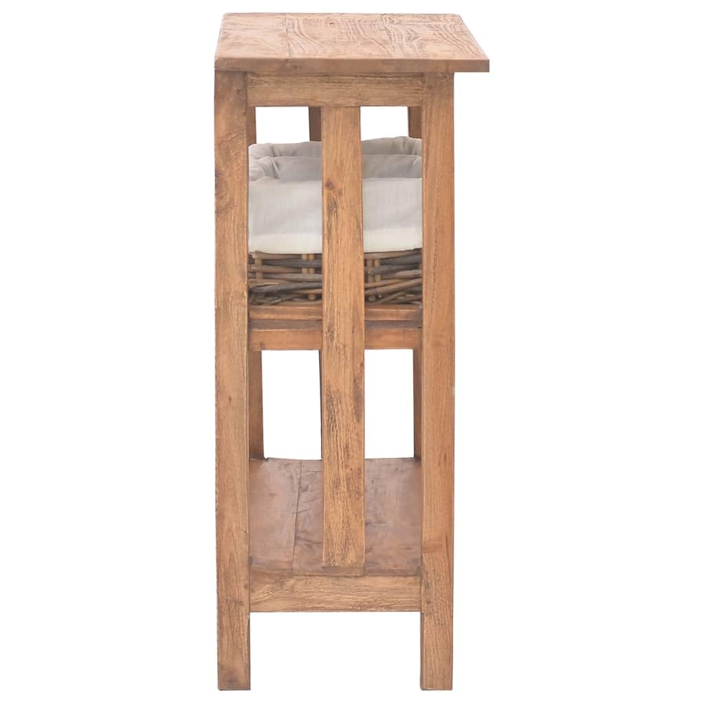 vidaXL Stolik konsolowy, mahoń, 69x28x70 cm