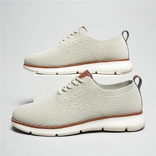 Mens Mesh Oxford Shoes Lightweight Breathable Dress Shoes Comfortable Walking Casual Shoes3