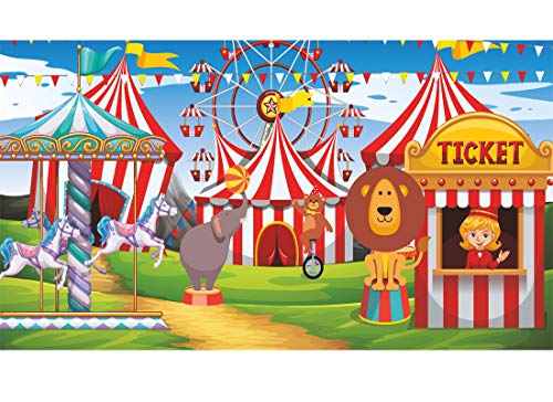 Fondale Banner decorativo per Feste a Tema Sfondo Scenografia Circo