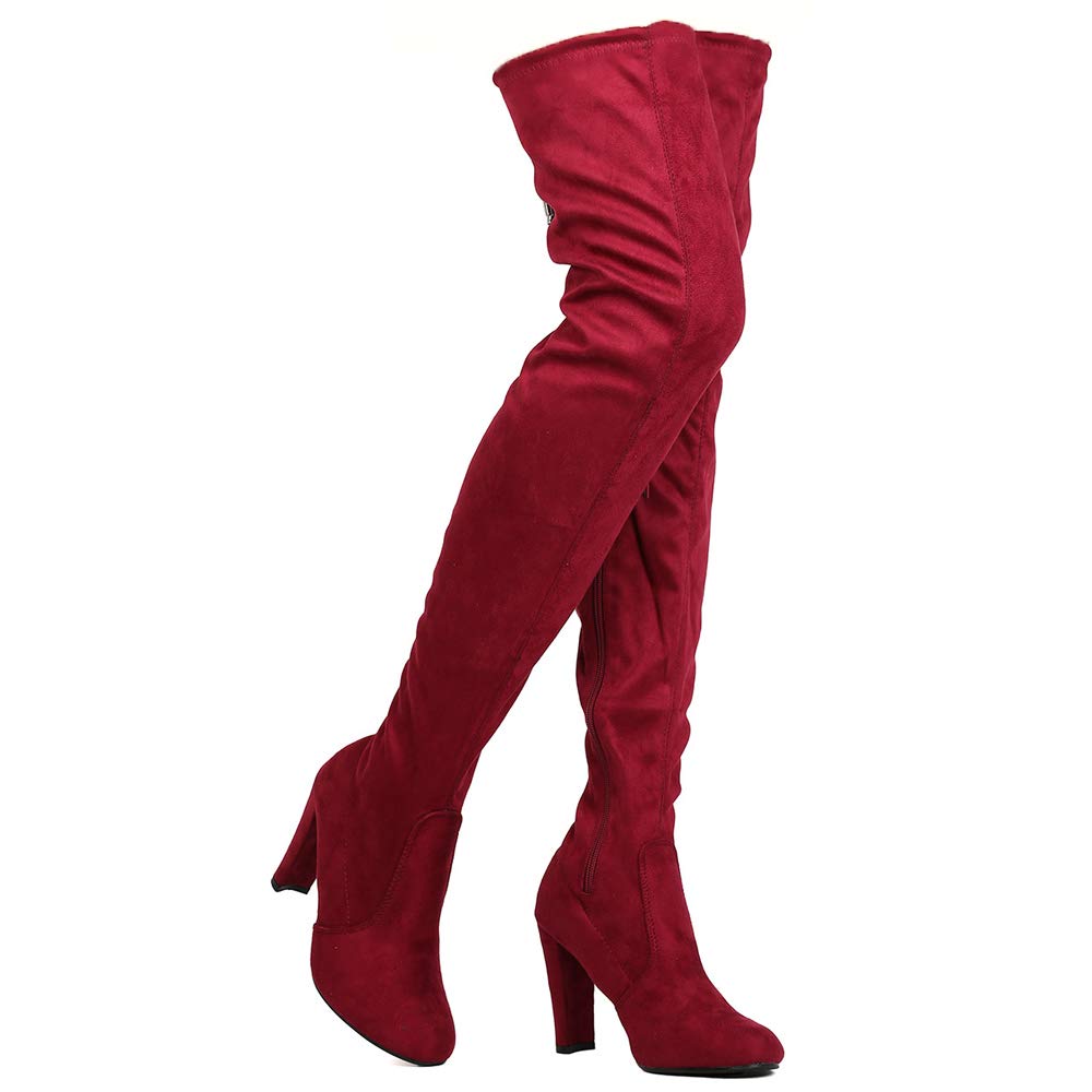 nature breeze thigh high boots