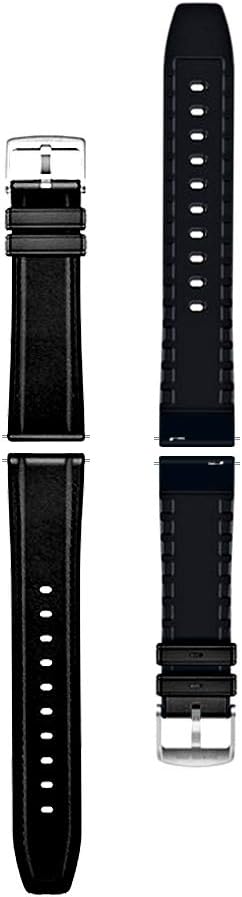 Anmino Watch Strap 22mm, Quick Release Leather and Silicone Double-Sided Material Strap, Replacement Watch Band for Men Women