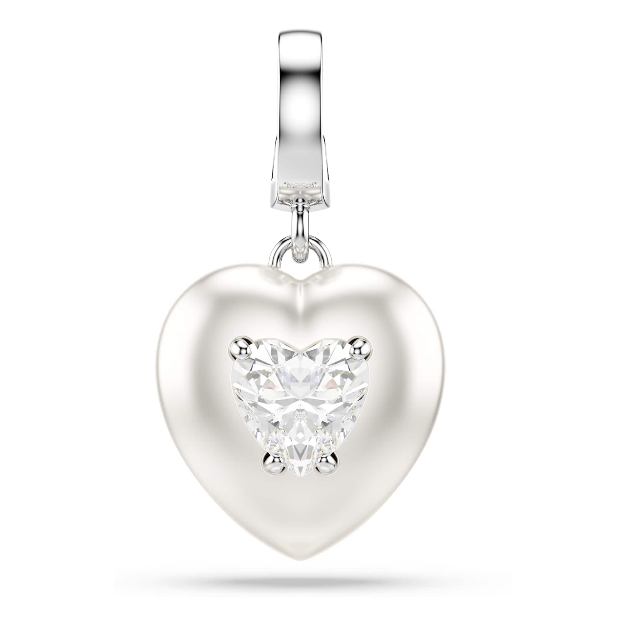 Swarovski Idyllia Kollektion Armreif, Gemischte Schliffe, Herz, Rosa, Finish in gemischtem Metall