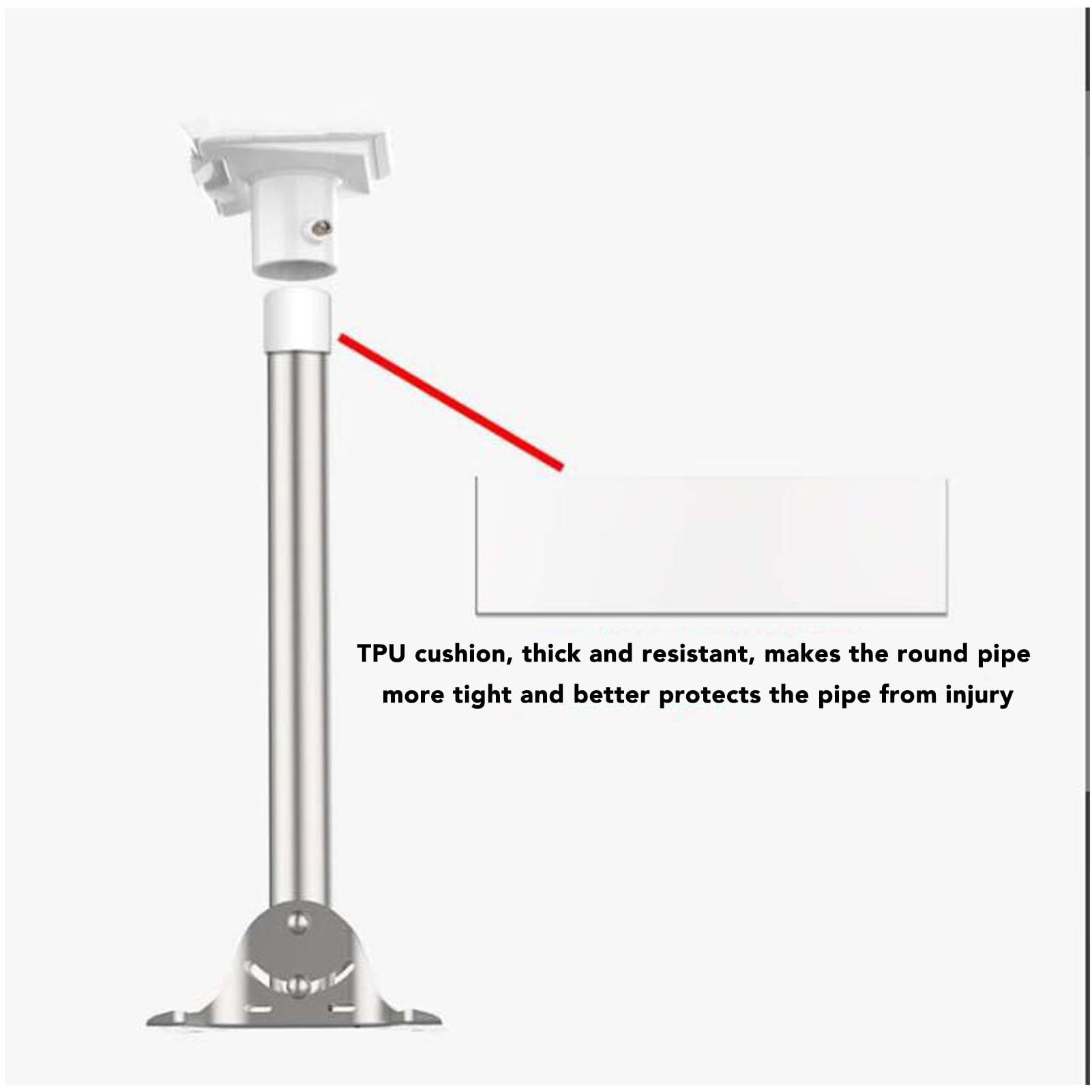 Support de Tuyau Internet par Satellite pour Antenne Parabolique Standard Gen 3 V3, Support de Montage Mural Long Réglable à 88 ° pour Plaque de Montage V3, Kit de Montage sur