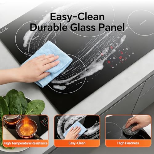 Image of Ranein 30 Inch 4 Burner Induction Cooktop, 7800W, 240V