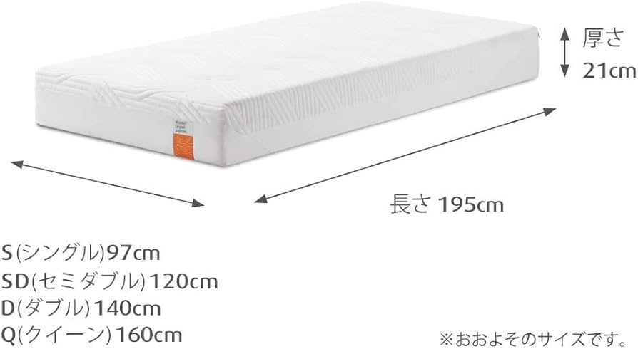 テンピュール センセーションスプリーム21 セミダブルサイズマットレス 26万 テンピュール センセーションスプリーム21 セミダブルサイズ