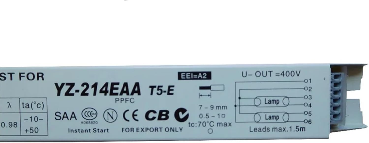 1PCS YZ-214EAA YZ-314EAA YZ-414EAA T5-E 14WX2 14WX3 14WX4 Electronic Ballasts for Aquarium Advertising Lamp Fluorescent Lamp(YZ-414EAA)