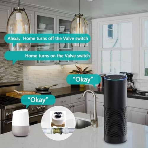 Vanne d'eau automatique WiFi avec arrosage programmé et contrôle vocal Alexa