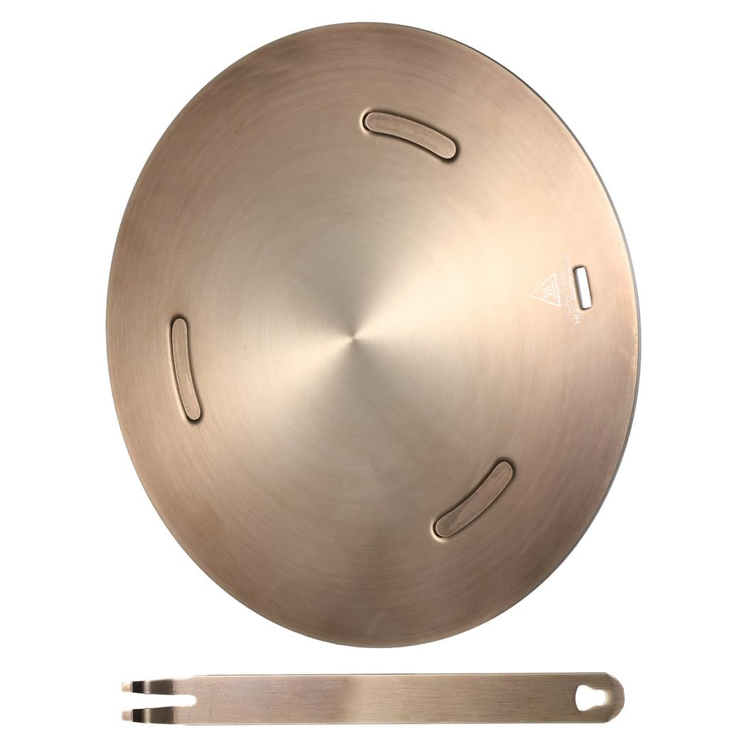 Placa convertidora de cocina de 11 pulgadas con mango a presión, adaptador de inducción para estufa eléctrica de gas, anillo difusor de calor para seguridad de utensilios de cocina