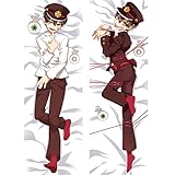 Japanese Anime Toilet-Bound Hanako-kun Dakimakura Hanako-kun Otaku Cushion Cover Peachskin Fullbody Throw Pillow Case Gift 60 x 20 inches(150cm x 50cm)