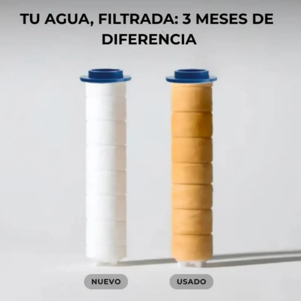 Alcachofa de ducha de alta presión, 3 pulverizadores, ahorro de agua, ideal para baño, presión de agua mejorada, fácil de instalar