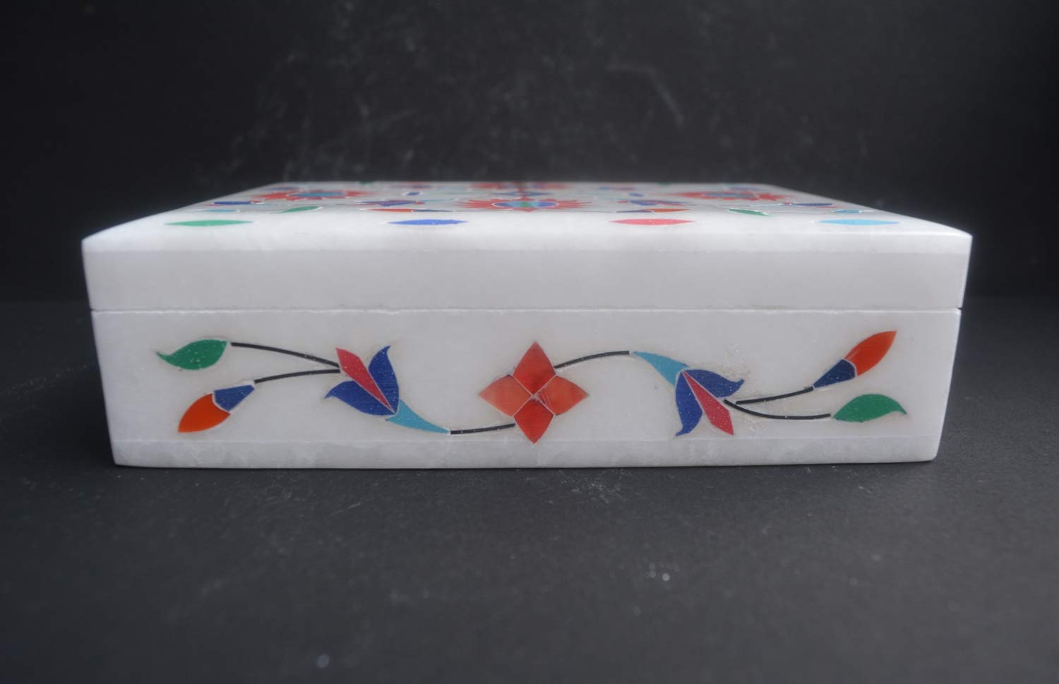 Amazon.co.jp: 大理石 象嵌 ピエトラ デュラボックス 6x4インチ