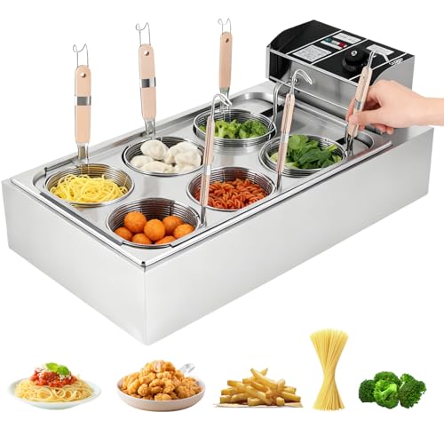 Commercial Electric Pasta Cooker 6 Baskets