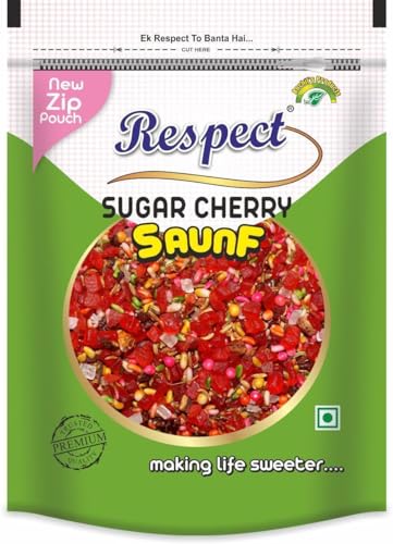 Image of RESPECT Sugar Coated Saunf Mix 500g & Sweet Cherry Mix 500g | Combo Mouth Freshener (1kg)