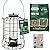 Bird Seed Bird Feeder Bundle with 1x Gardman Seed Mix 1kg & 1x Squirrel Proof Seed Feeder 26cm - Attract Small Wild Garden Birds, Outdoor Hanging Feed Station, Ground Tables Feeding, Wheat Sunflower