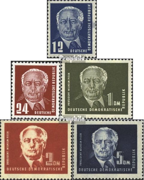 Sellos DDR 251-255 Prophila Alemania Oriental usados Wilhelm Pieck de 1950