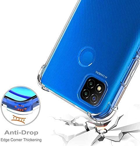 Image of Back Cover Bumper Exclusive Silicon Transparent Case Anti Dust Shockproof Slim Back Cover for Redmi 9 / Redmi 9 Activ (Transaprent)