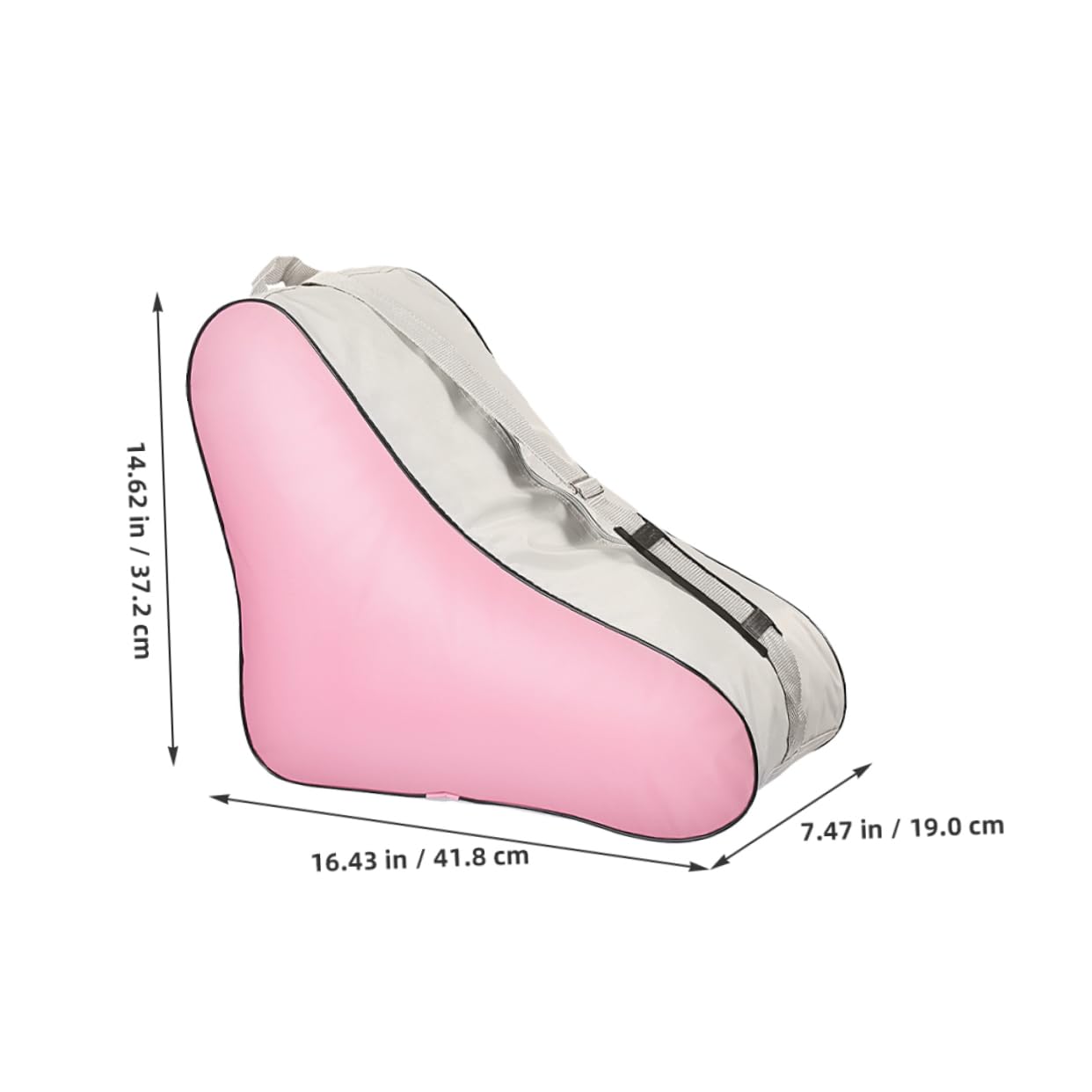 Abaodam Roller Skate Bag Inline Skate Pouch Workout Tote Sports Satchel Gym Accessory Long-term Use Material