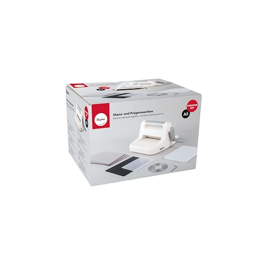 Rayher cutting and embossing machine A5-Starter kit 15 pcs, cardboard, 50272000 White