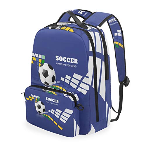 Mochila de fútbol Desmontable  para Estudiantes  Escuela  Viajes  Senderismo  Camping